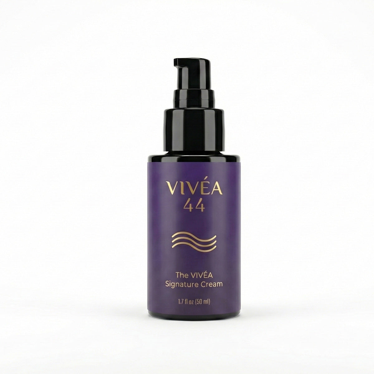 Viveá 44 skincare bottle on a white background